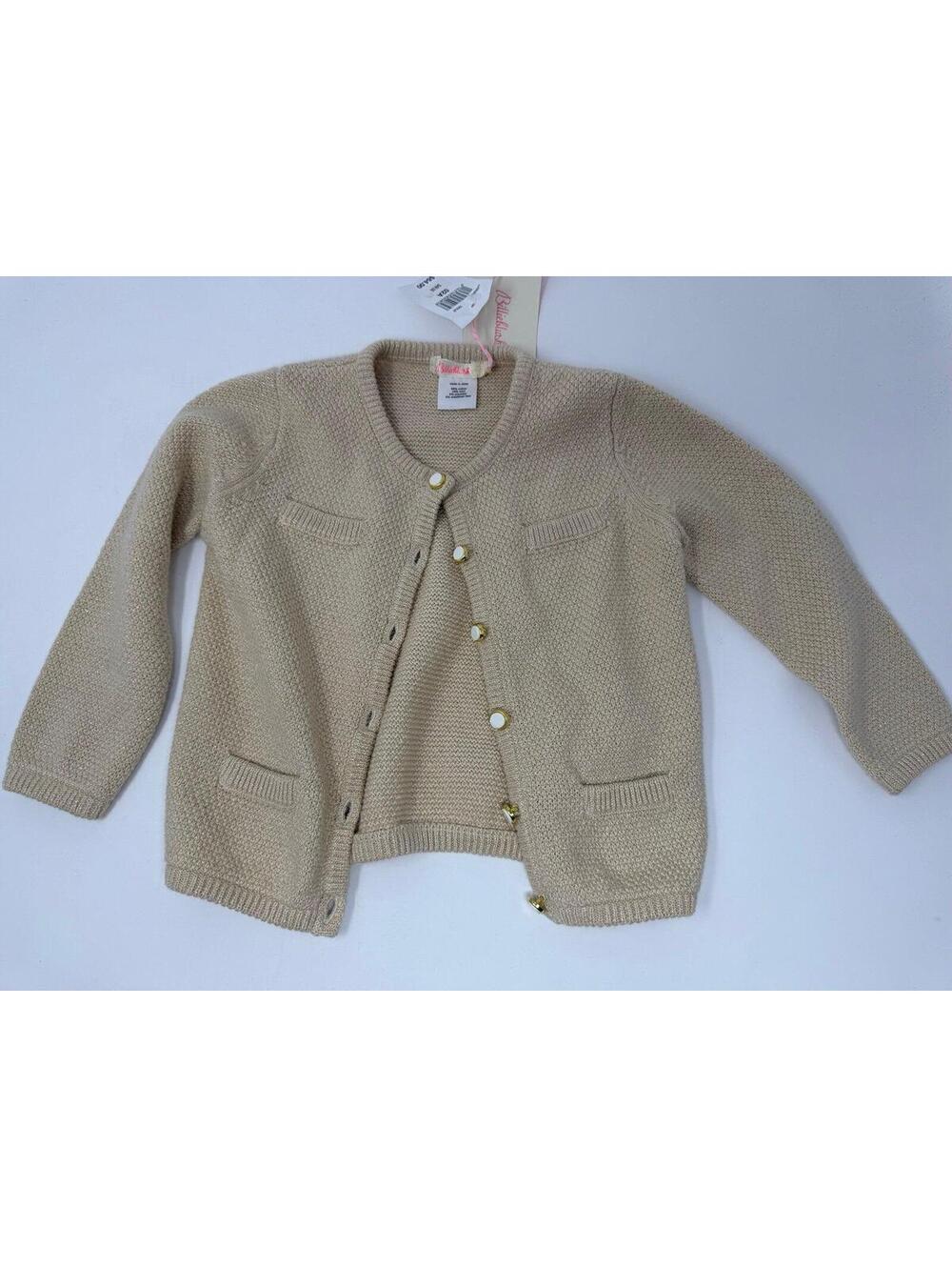 Billieblush toddler size 2 gold cardigan NWT